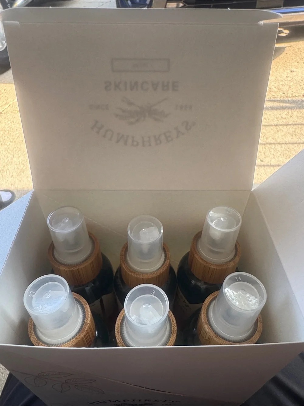 Box of 6 Humphreys Recharge Witch Hazel Skincare 3.3 oz